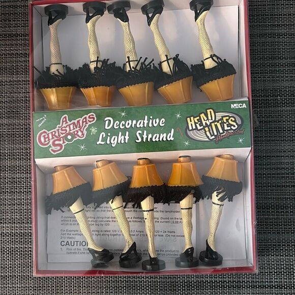 A Christmas Story Decorative Light Strand One Leg Lamp - Picture 1 of 5